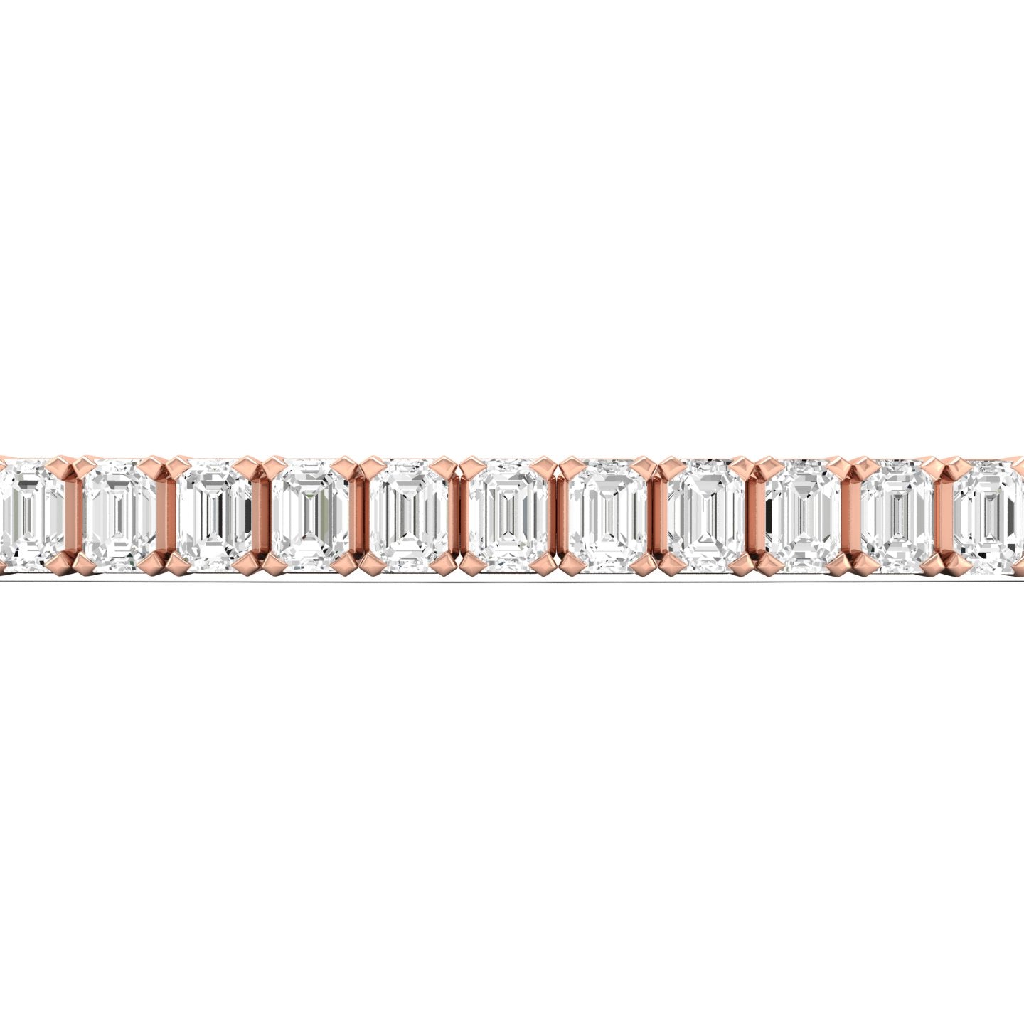 Emerald Cut Diamond Tennis Bracelet