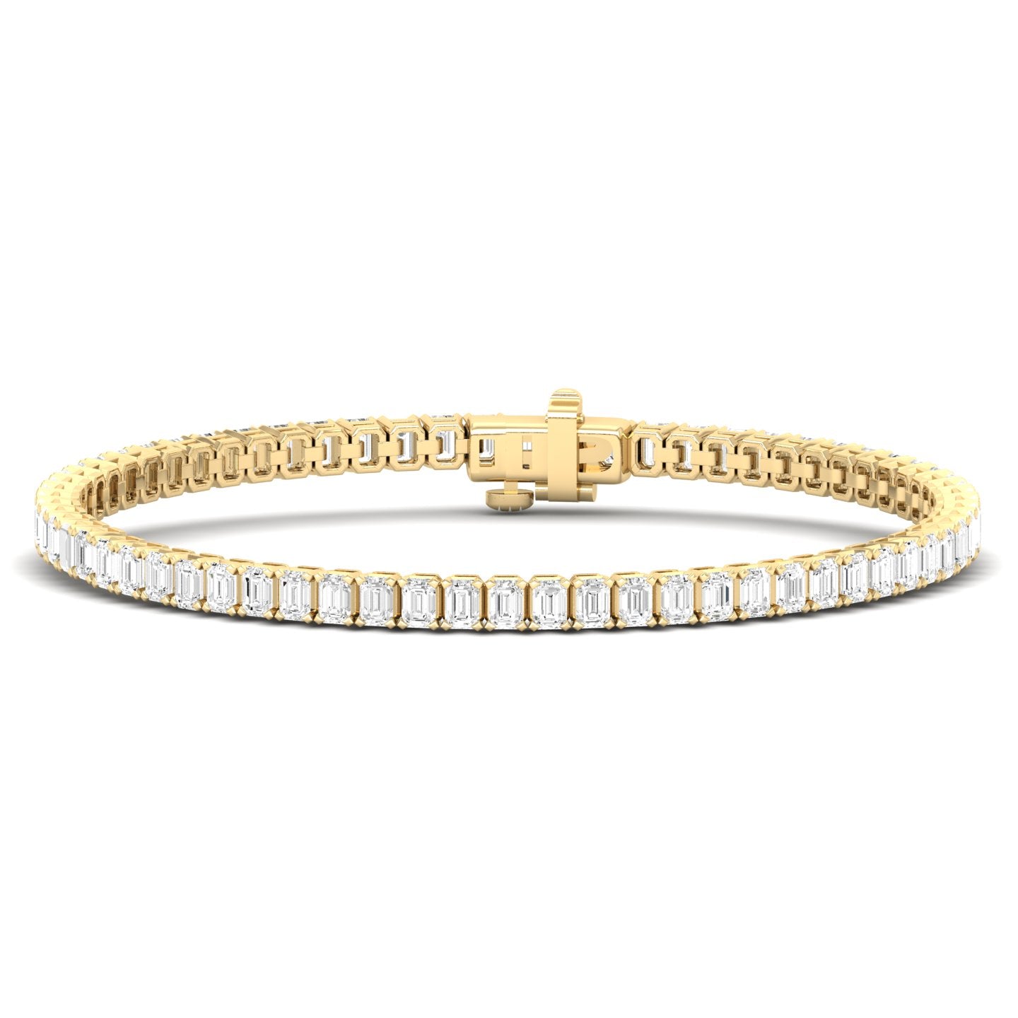 Emerald Cut Diamond Tennis Bracelet