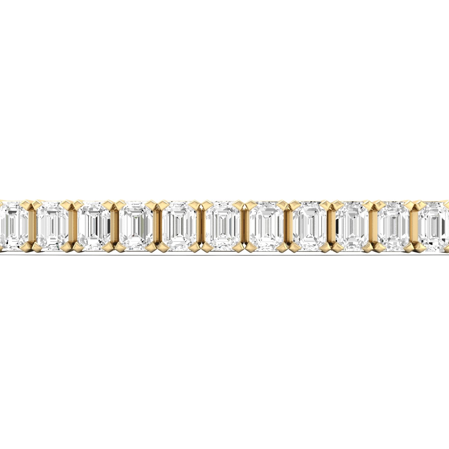 Emerald Cut Diamond Tennis Bracelet