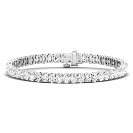 Classic Oval Cut Diamond Tennis Bracelet
