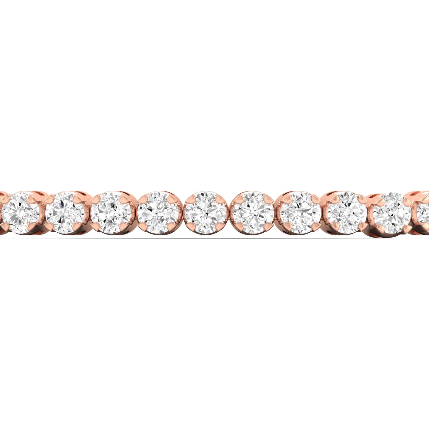 Bezel Set Round Diamond Tennis Bracelet