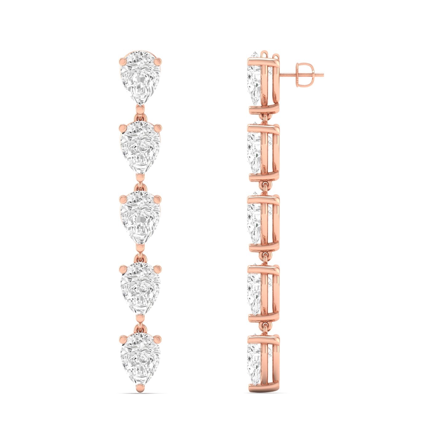 Pear Graduated Drop Earring