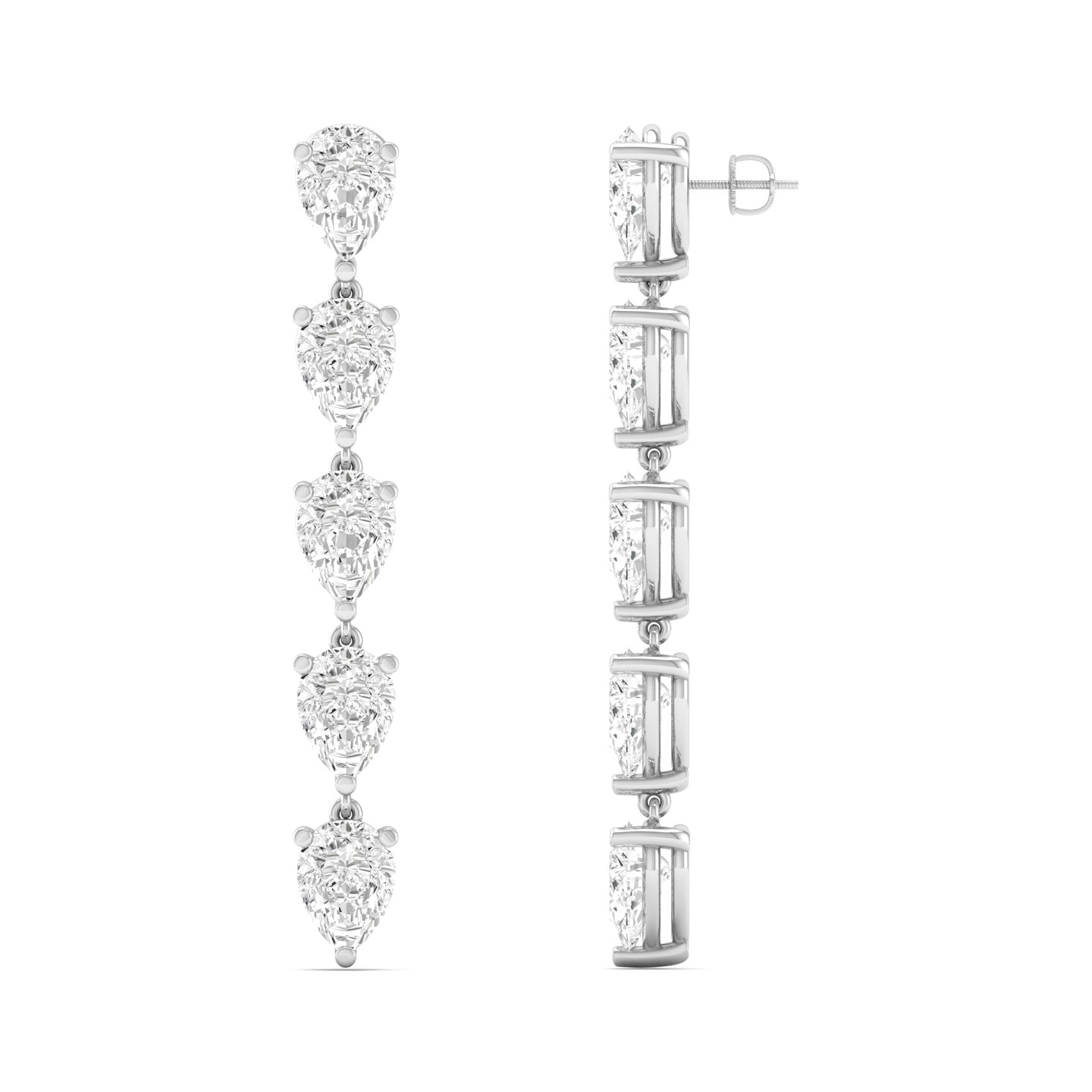 Pear Graduated Drop Earring