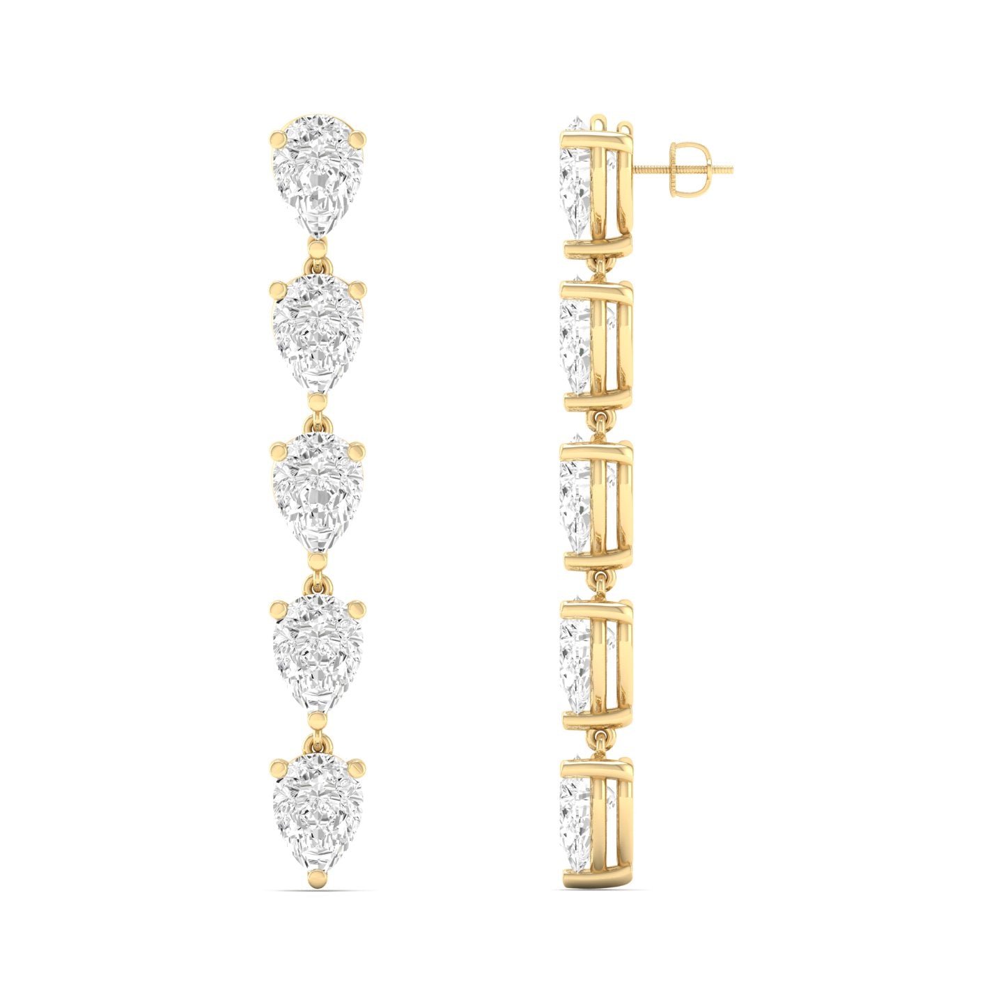 Pear Graduated Drop Earring