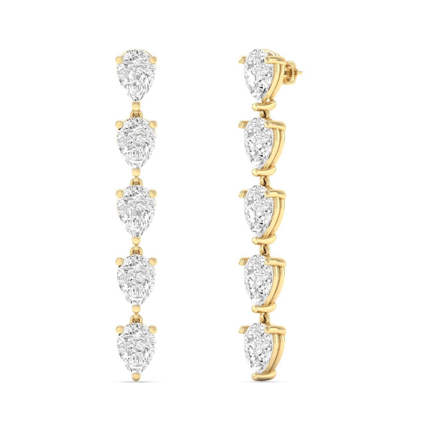 Pear Graduated Drop Earring