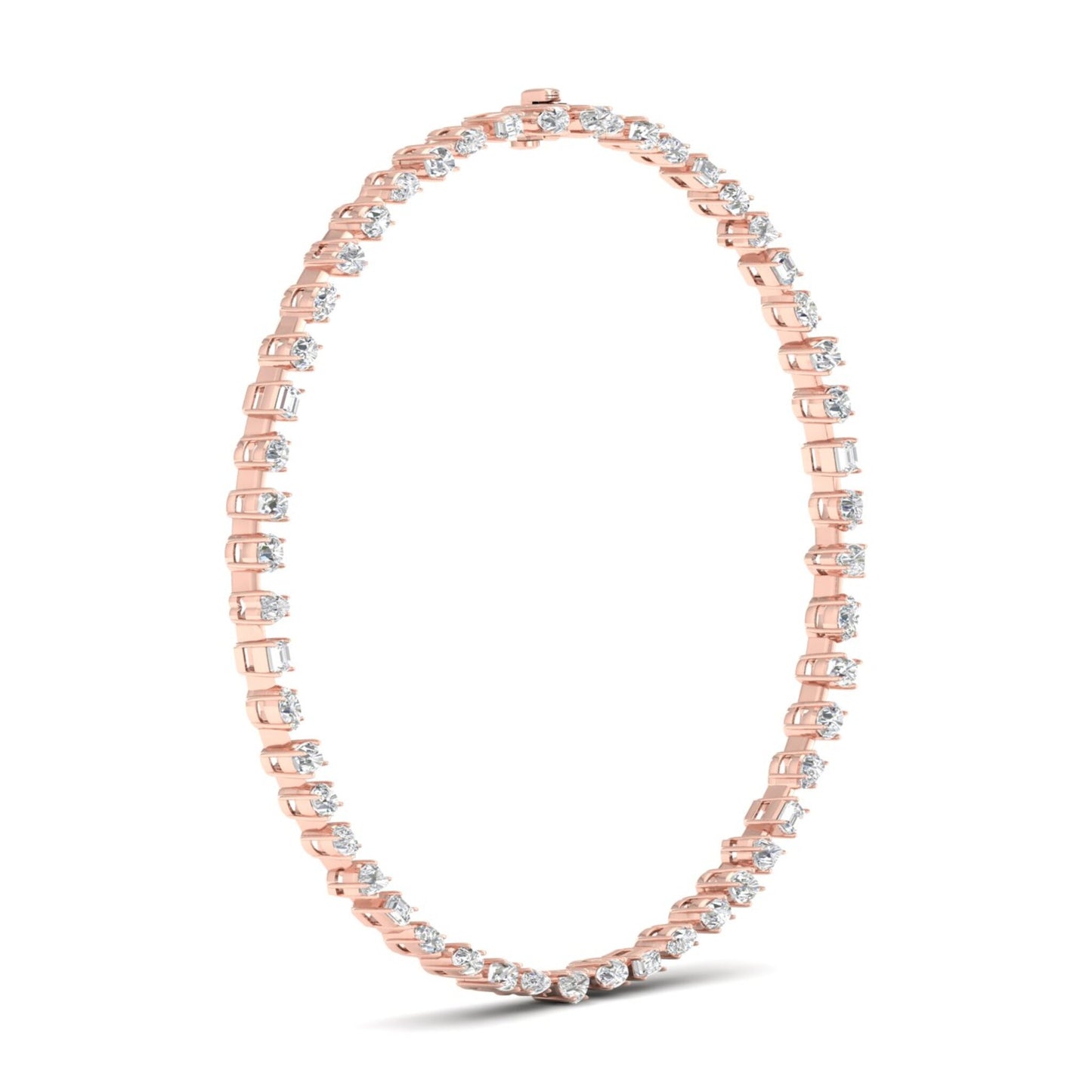 Multi Shape Solitaire Necklace