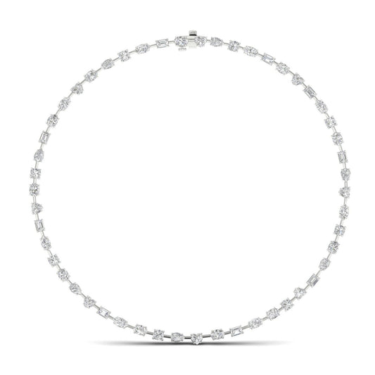 Multi Shape Solitaire Necklace