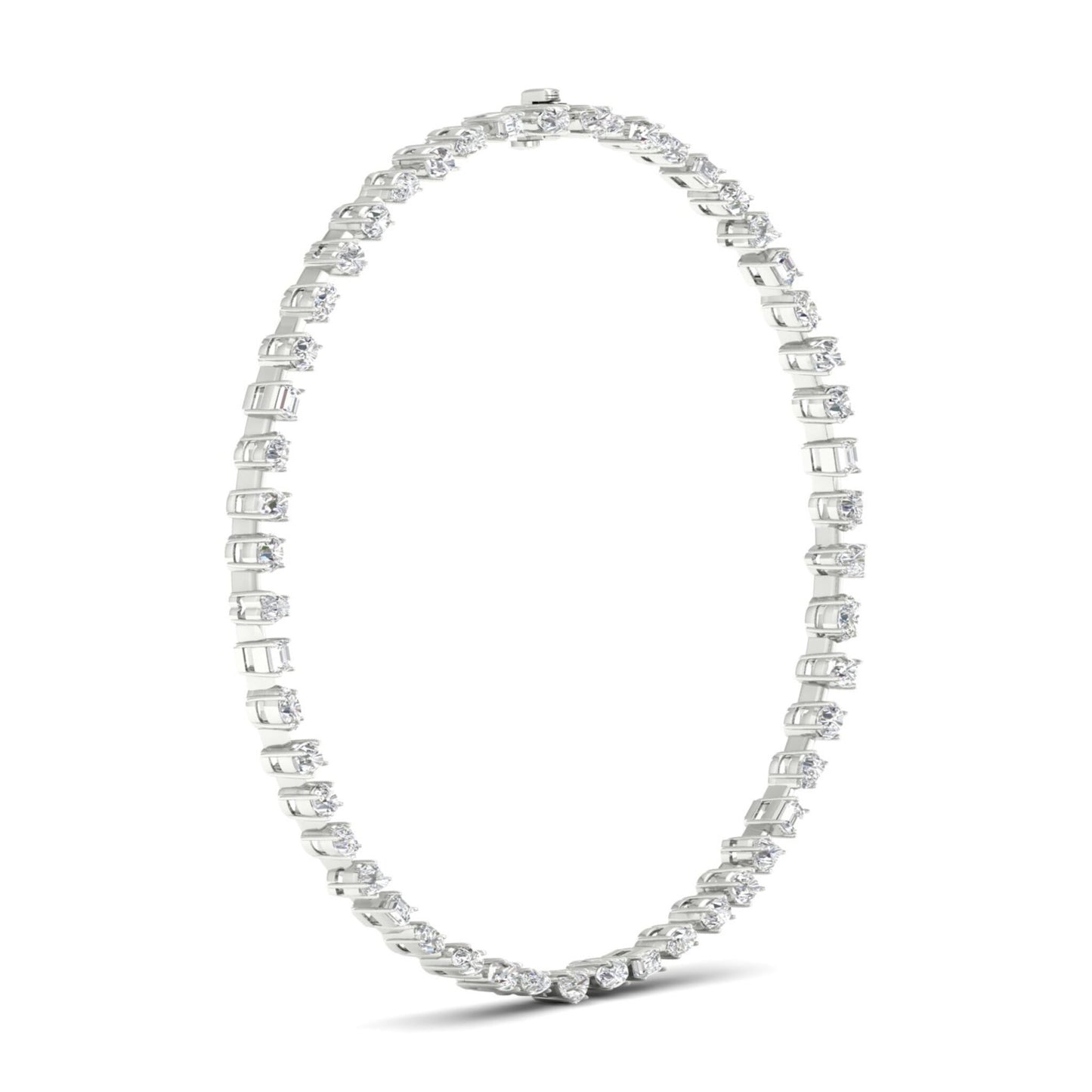 Multi Shape Solitaire Necklace