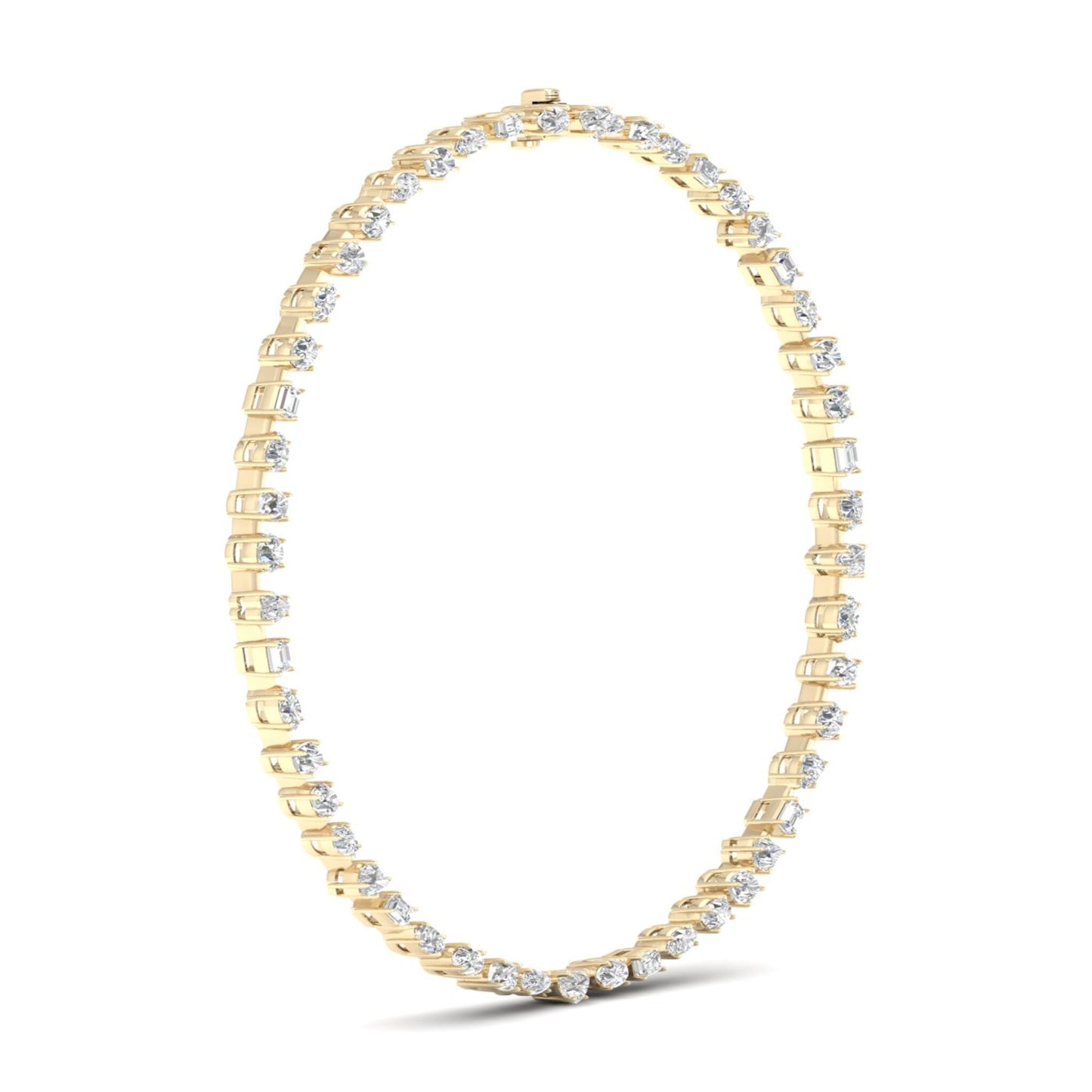 Multi Shape Solitaire Necklace