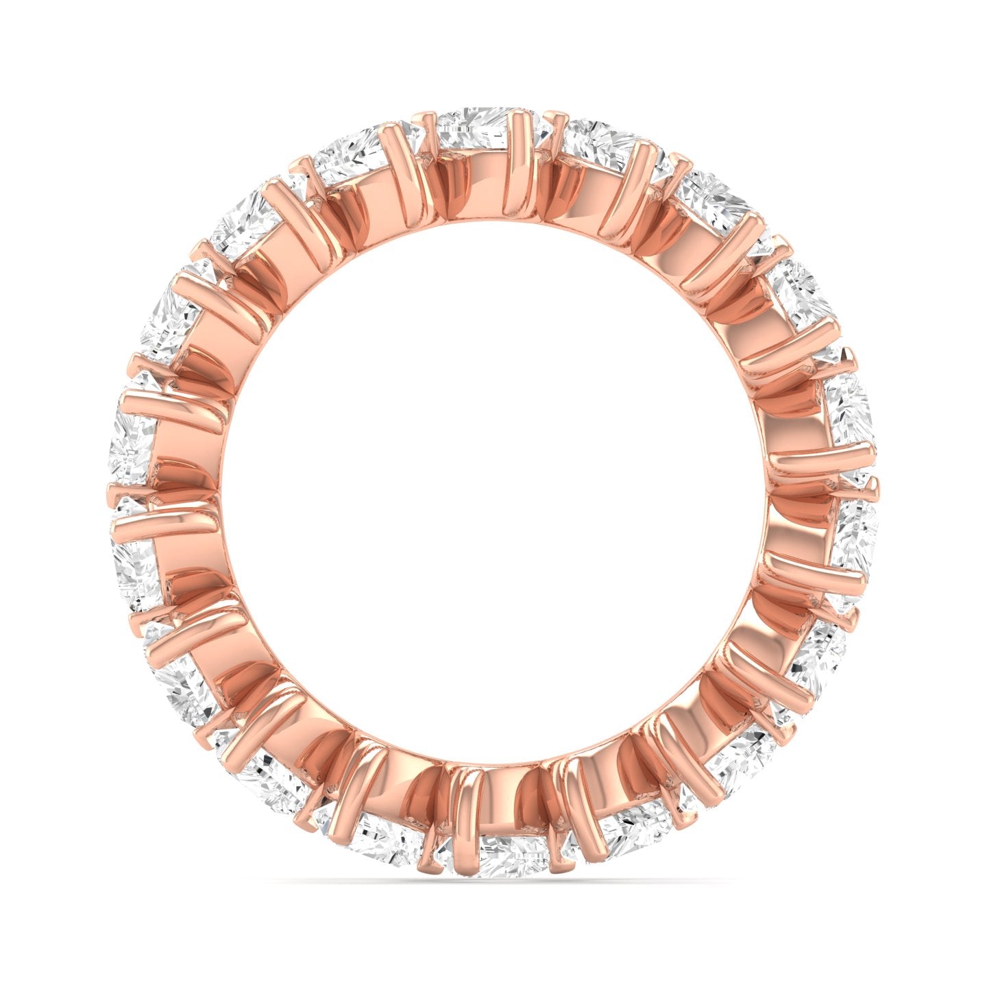 Heart Cut Diamond Eternity Ring