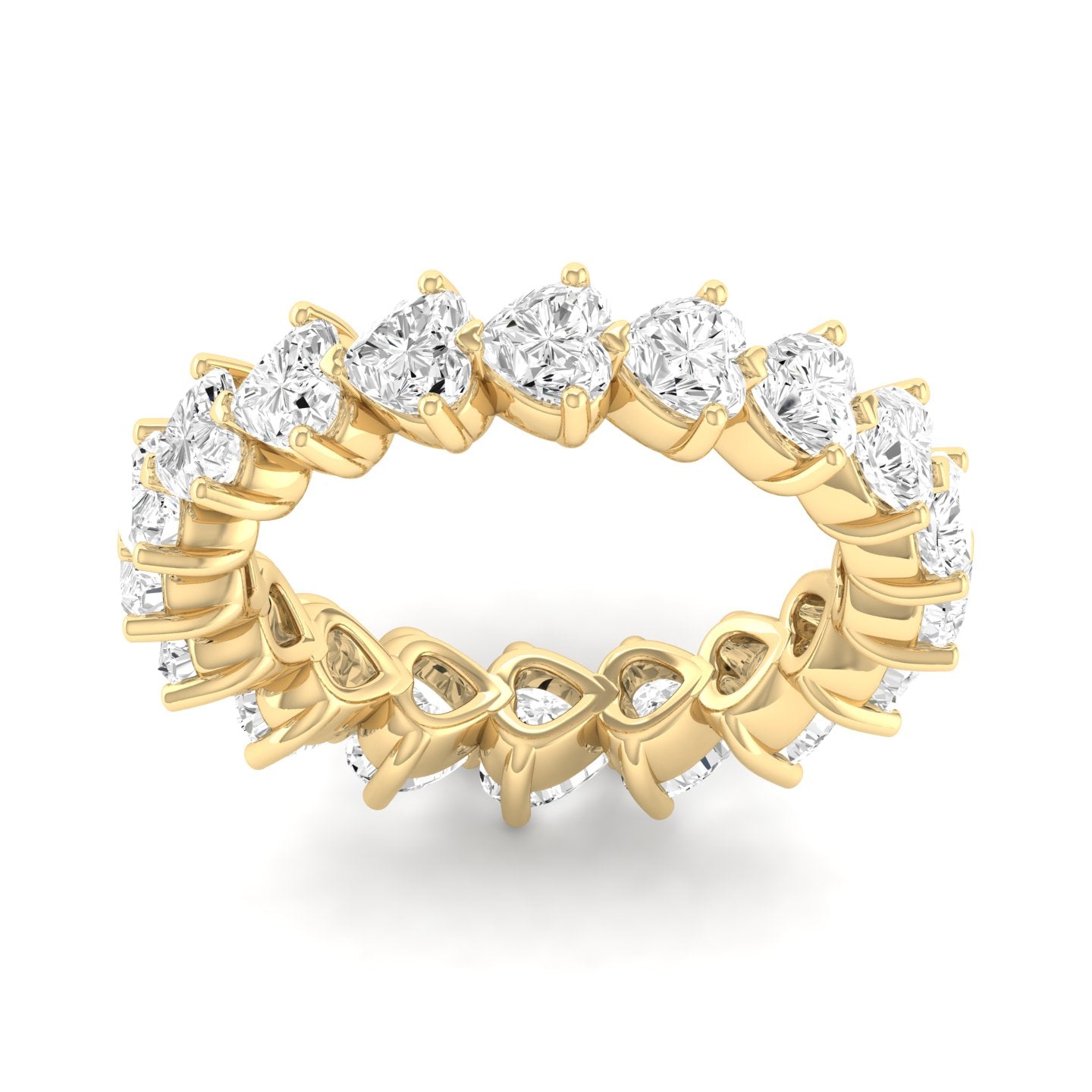 Heart Cut Diamond Eternity Ring