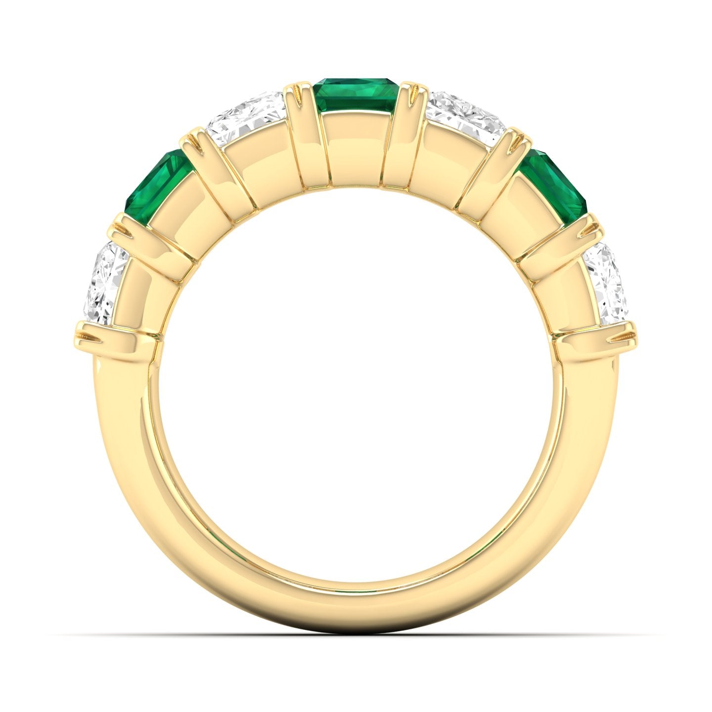 Emerald Cut Diamond Anniversary Band